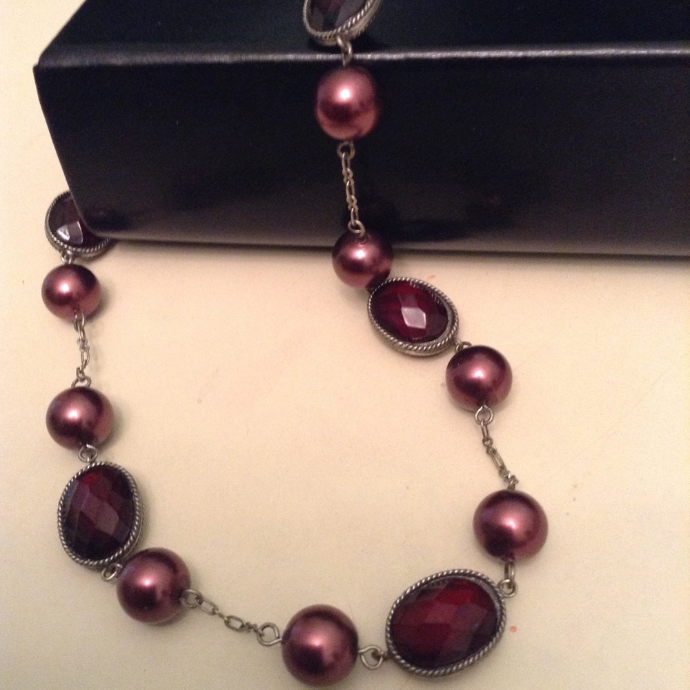 Vintage garnet necklace